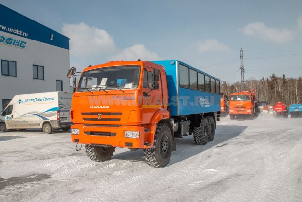 Автобус вахтовый 28 базовая УСТ 54535 Камаз 43118-50, сп. место