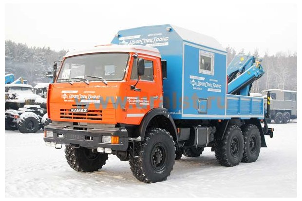 Агрегат наземного ремонта водоводов Камаз 43118 с КМУ ИМ-95