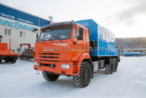 ПАРМ с КМУ ИМ-55 УСТ 5453 Камаз 43118 сп.м