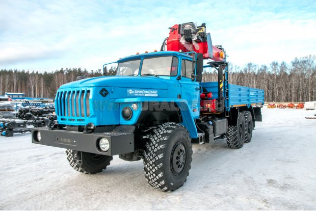 Бортовой с КМУ ИТ-180 (тросовый) УСТ 5453 Урал 4320-1951-60