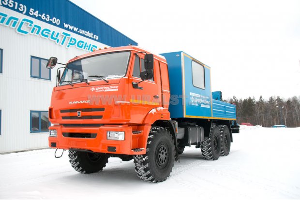 ГПА 6+2 откр. с КМУ ИМ-55 УСТ 5453 Камаз 43118, сп. место