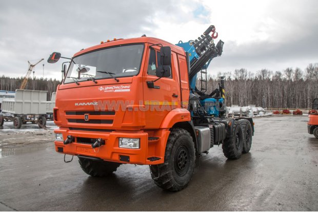 Седельный тягач с КМУ ИМ-180-05 УСТ 5453 Камаз 43118