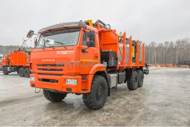 Сортиментовоз с манипулятором ВМ10-74 УСТ 5453 Камаз 43118-50