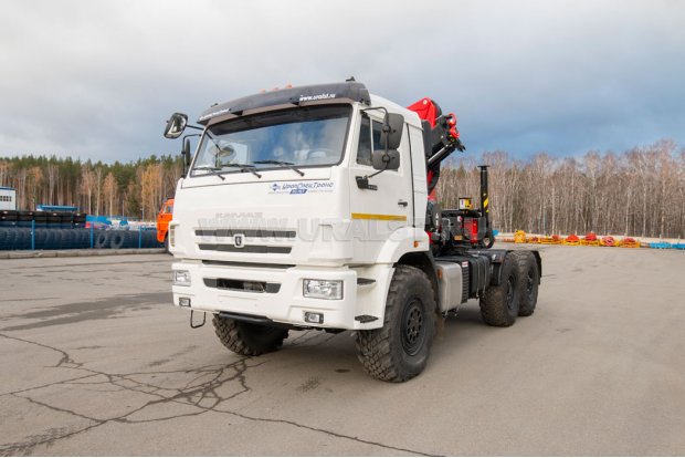 Седельный тягач с КМУ ИМ-150N УСТ 5453 Камаз 53504 (44108)