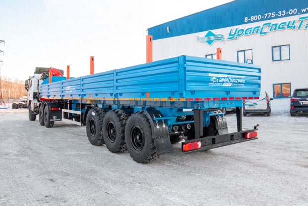 Тягач с КМУ ИМ-150N SHACMAN (ШАКМАН) SX42586V385 + ППБ-35