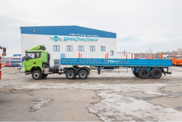 Седельный тягач SHACMAN SX42586V385 + Полуприцеп бортовой ППБ 20Б-21-12К 