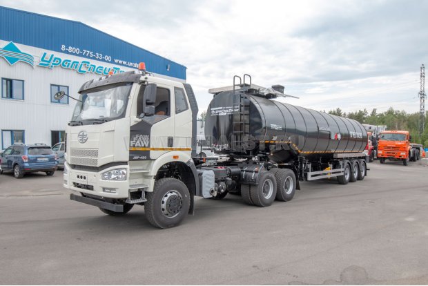 Полуприцеп цистерна ППЦН 38КТ-32Т УСТ + Седельный тягач FAW 3250 (6х6)