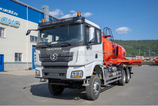 Автоцистерна вакуумная АКН-10 КО-505 УСТ 5453 SHACMAN SX32586V385 6х6
