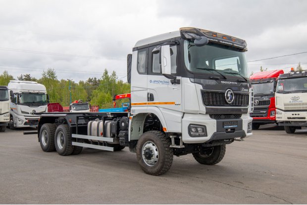  Контейнеровоз УСТ 5453 SHACMAN SX32586V385 6х6, база 4575мм