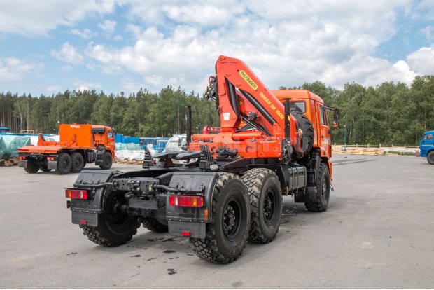 Седельный тягач с КМУ ИМ-150N УСТ 5453 Камаз 53504 (44108), сп.м