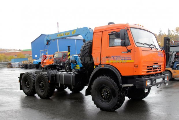 Седельный тягач с КМУ ИТ-80 (тросовый) УСТ 5453 Камаз 53504 (44108)