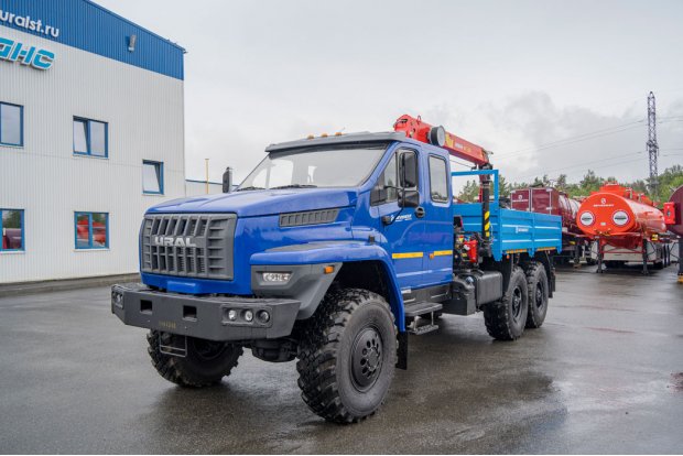 Бортовой автомобиль с КМУ ИТ 120 (тросовый) УСТ 5453 Урал NEXT 4320-6981-72
