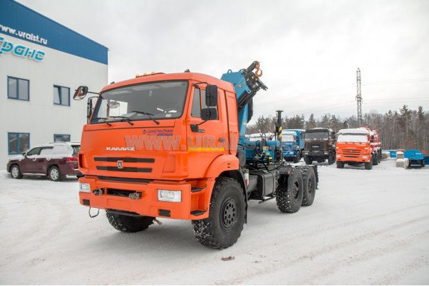 Седельный тягач с КМУ ИМ-180 УСТ 5453 Камаз 53504 (44108) сп.м