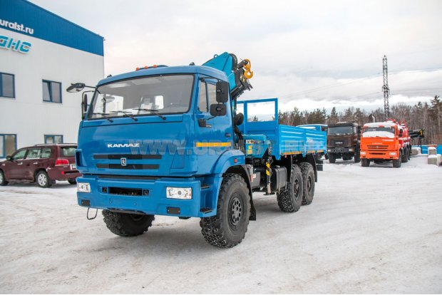 Бортовой автомобиль с КМУ ИМ-150 УСТ 5453 Камаз 43118