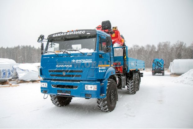 Бортовой с КМУ ИТ-180 (тросовый) УСТ 5453 Камаз 43118 (Cummins) сп.м