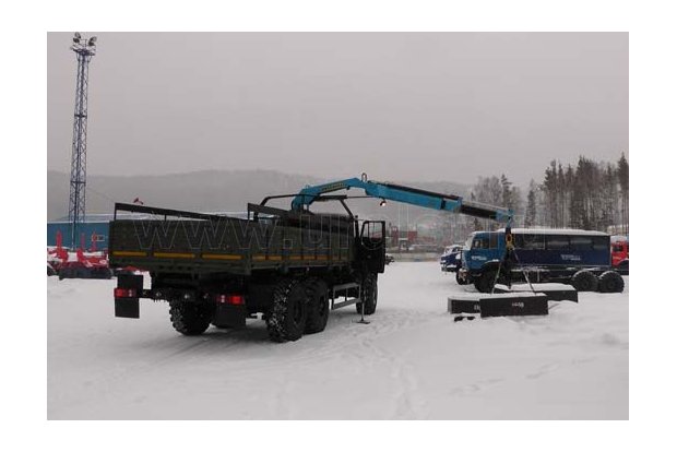 Бортовой Урал с краном-манипулятором ИМ-55