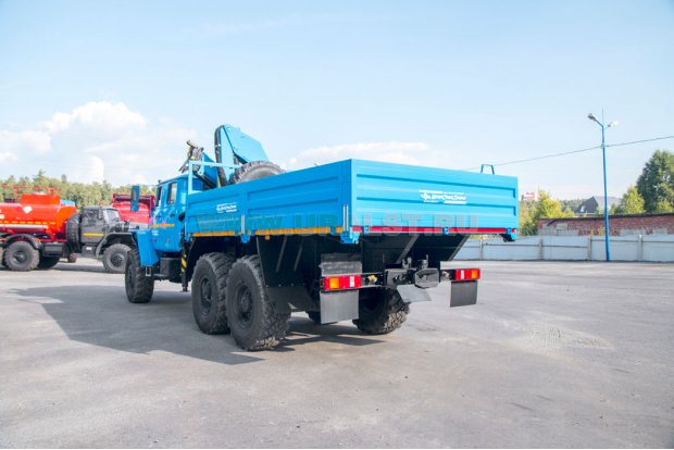 Бортовой с КМУ ИМ-150 УСТ 5453 Урал 4320-60Е5 сдвоенная кабин