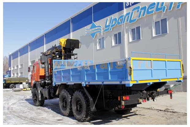 Бортовой автомобиль с КМУ ОМТ-97М УСТ 54531 Камаз 43118