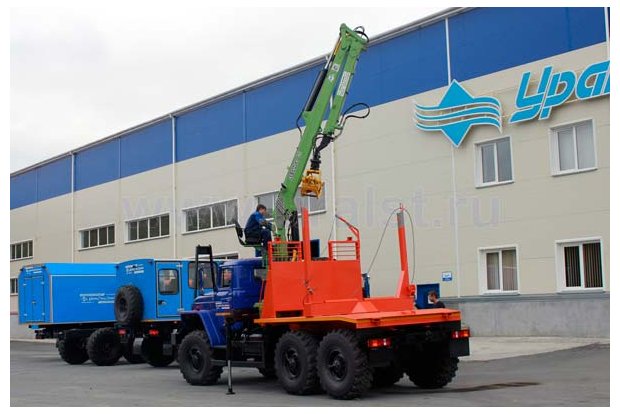 Лесовоз с ГМ Атлант 90 Урал 5557-72М