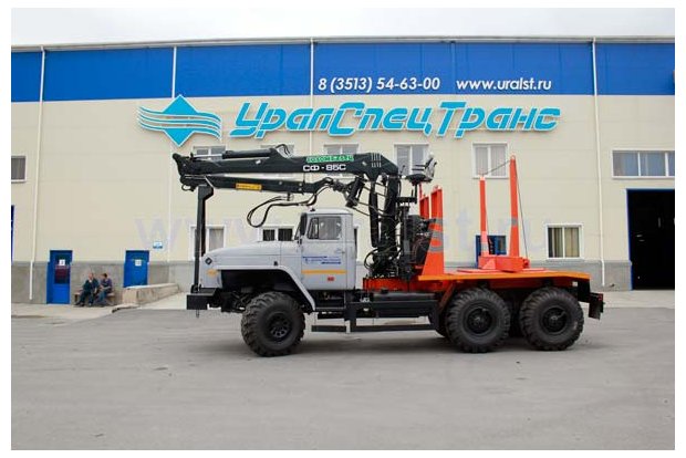 Лесовоз с ГМ СФ-85С Урал 5557-60