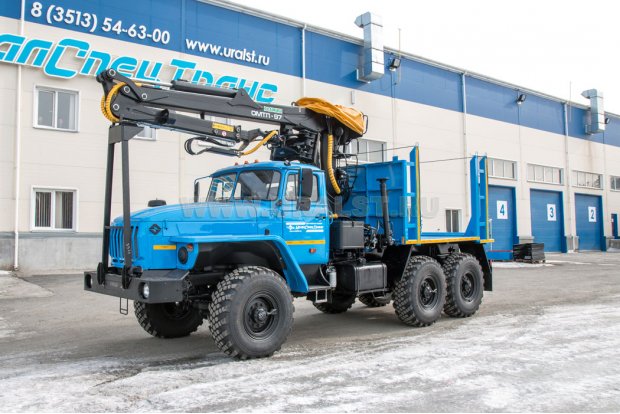 Лесовоз с ГМ ОМТЛ-97 УСТ 5453 Урал 5557-60Е5