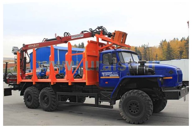 Сортиментовоз с ГМ СФ-62 Урал 4320-60Е5