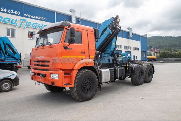 Седельный тягач с КМУ ИМ-240-04 УСТ 5453 Камаз 43118-50 сп. м.