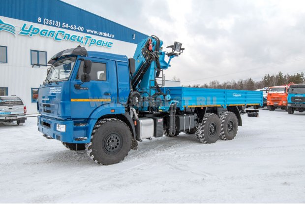 Автомобиль бортовой с КМУ ИМ-240 УСТ 54531J Камаз 43118-50 сп.м., верхнее управление