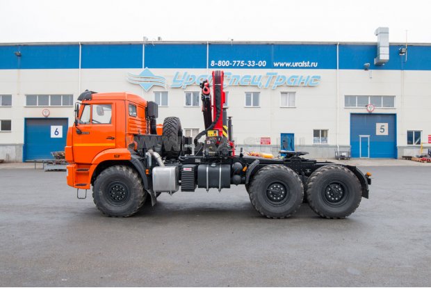 Седельный тягач с КМУ ИМ-150 УСТ 5453 Камаз 43118