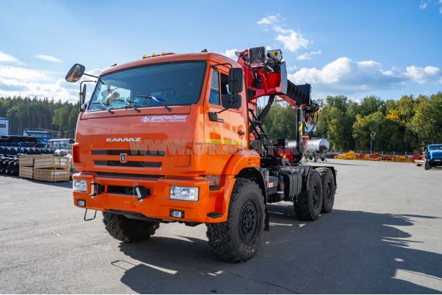 Седельный тягач с КМУ ИТ-200 (тросовый, люлька, бур) УСТ 5453 Камаз 43118