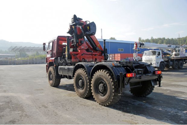 Тягач Камаз 65221-43 с КМУ Palfinger PK-30002-K