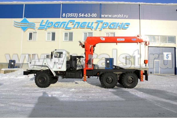Седельный тягач Урал 4320 с КМУ Kanglim