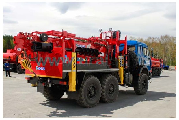 Буровая установка камаз с КМУ Kanglim KDC 5600