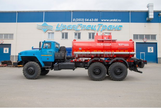 Автоцистерна для технической воды АЦВ-10Н УСТ 5453 Урал 4320-1951-60 насос