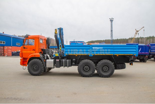 Бортовой автомобиль с КМУ ИМ-95 УСТ 54531J Камаз 43118-50