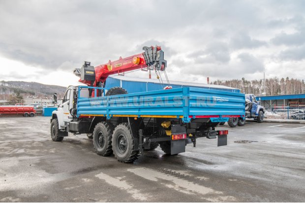 Бортовой с КМУ ИТ-180 (тросовый) УСТ 5453 Урал NEXT 4320-72Е5