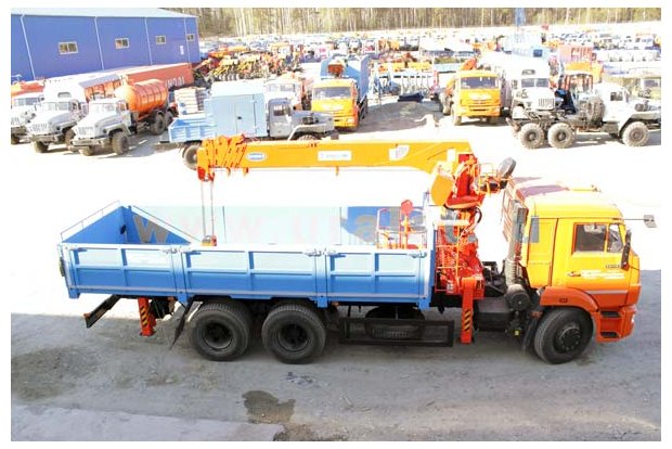 Бортовой Камаз 65115 с КМУ Kanglim