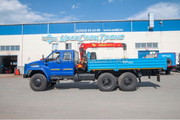 Бортовой с КМУ ИТ 80 (тросовый) УСТ 5453 Урал 4320 NEXT