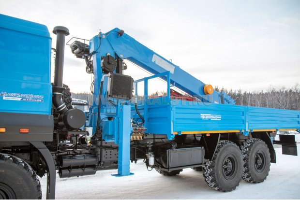 Бортовой с КМУ DongYang SS2036 (тросовый) УСТ 5453 4320-82Е5, сп.м