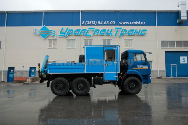 ГПА 6+2 откр. с КМУ ИМ-25 УСТ 5453 Камаз 5350-66(D5)