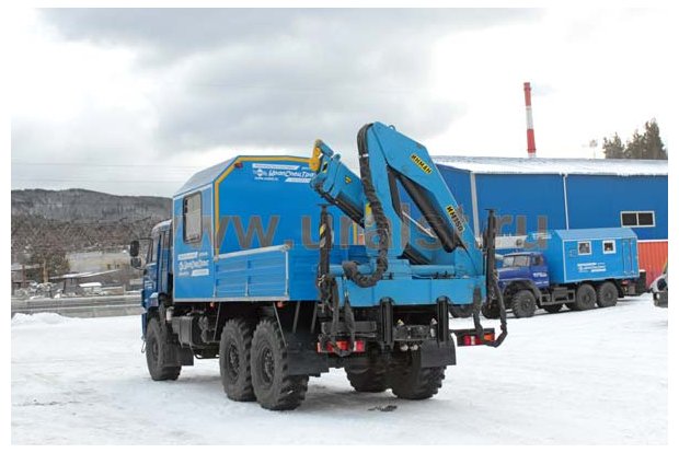 Фургон Камаз с КМУ