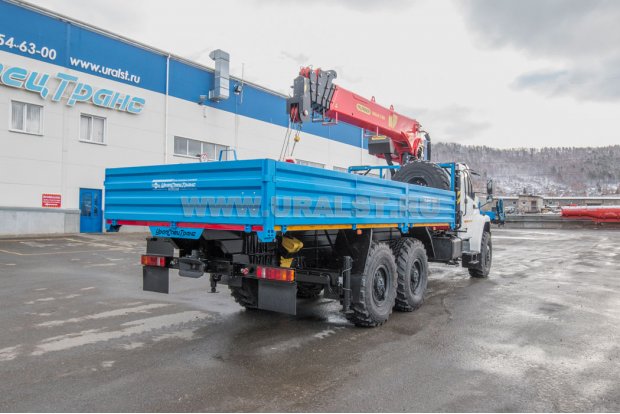 Бортовой с КМУ ИТ-180 (тросовый) УСТ 5453 Урал NEXT 4320-72Е5
