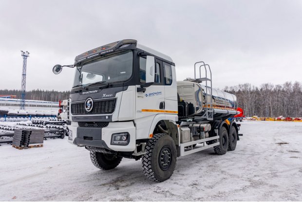 Автоцистерна АЦПТ-10Н УСТ 5453 SHACMAN (ШАКМАН) SX32586V385 6х6, 14R20, КБ 4575 мм нерж/нерж.