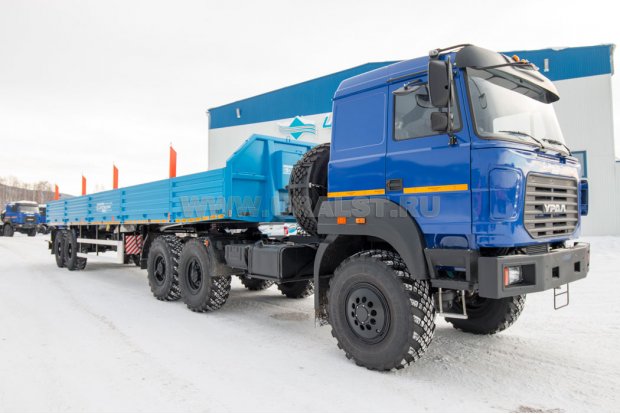 Полуприцеп бортовой ППБ 18Б-21-12К УСТ 9465 под тягач с КМУ