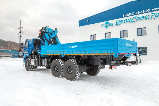 Автомобиль бортовой с КМУ ИМ-240 УСТ 54531J Камаз 43118-50 сп.м., верхнее управление