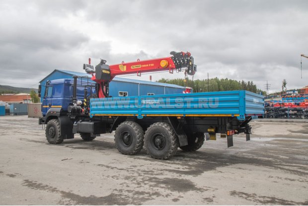 Бортовой с КМУ ИТ-150 (тросовый) УСТ 5453 Урал 4320-4971-80 сп.м