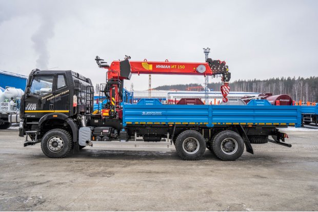 Автомобиль бортовой автомобиль с КМУ ИТ-150 УСТ 5453 FAW 3250 (6Х4), КБ 4800 