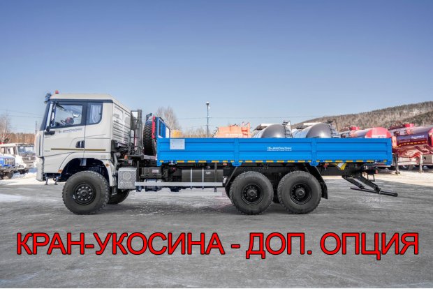 Бортовой контейнеровоз УСТ 5453 SHACMAN SX32586V385 6х6, база 4575мм, ДОПОГ