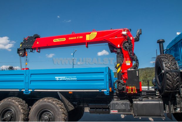 Бортовой с КМУ ИТ-150 (тросовый) УСТ 5453 Урал 4320-4971-82 сп.м.