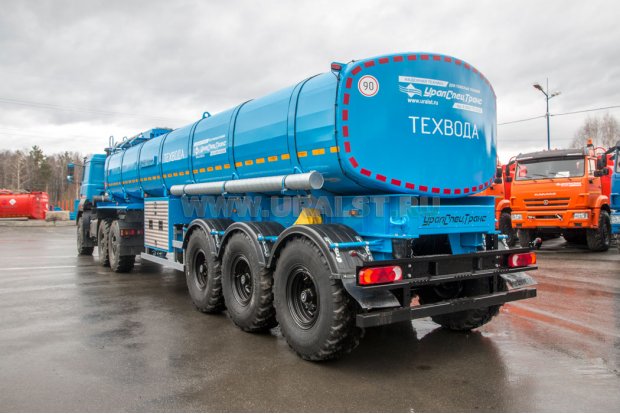 Полуприцеп для технической воды ППЦТВ 30П-31Н УСТ 9465 рамная, насос ССУ 1350